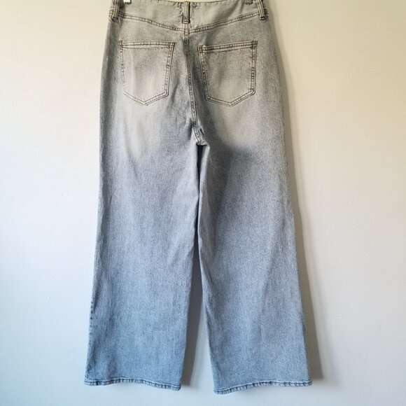 Habitual High Waisted Wide Leg Light Washed Denim Size 28 - Picture 7 of 11